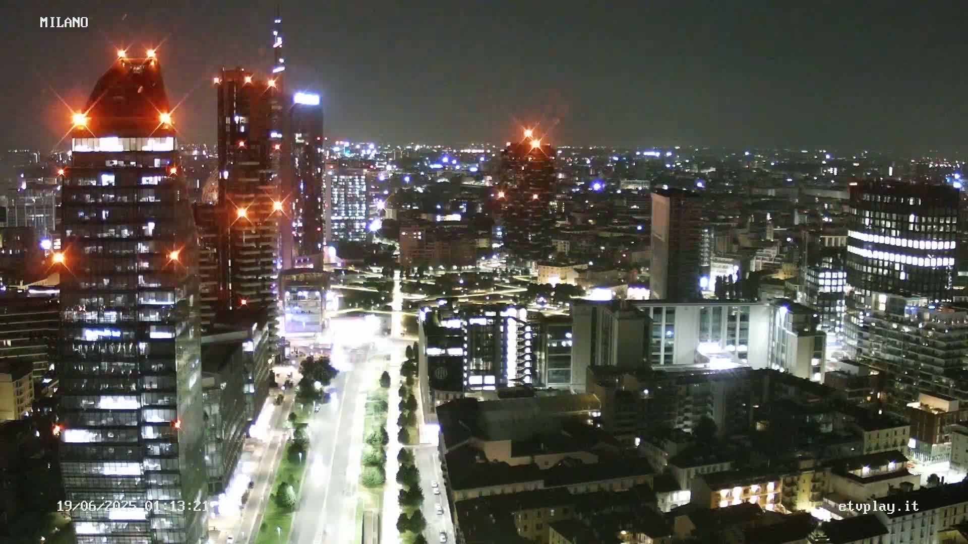 Milano City, Milan Skyline Live Cam - Lombardy, Italy