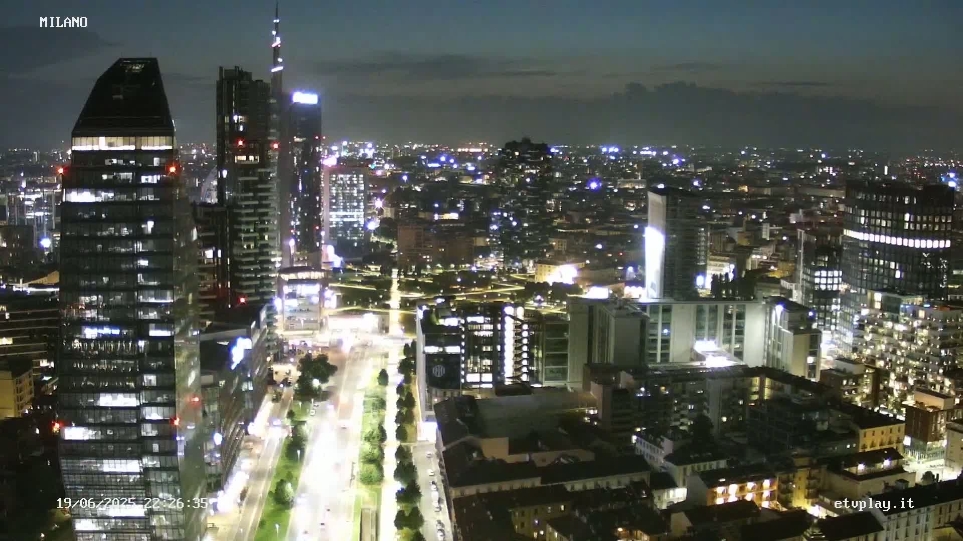Milano City, Milan Skyline Live Cam - Lombardy, Italy