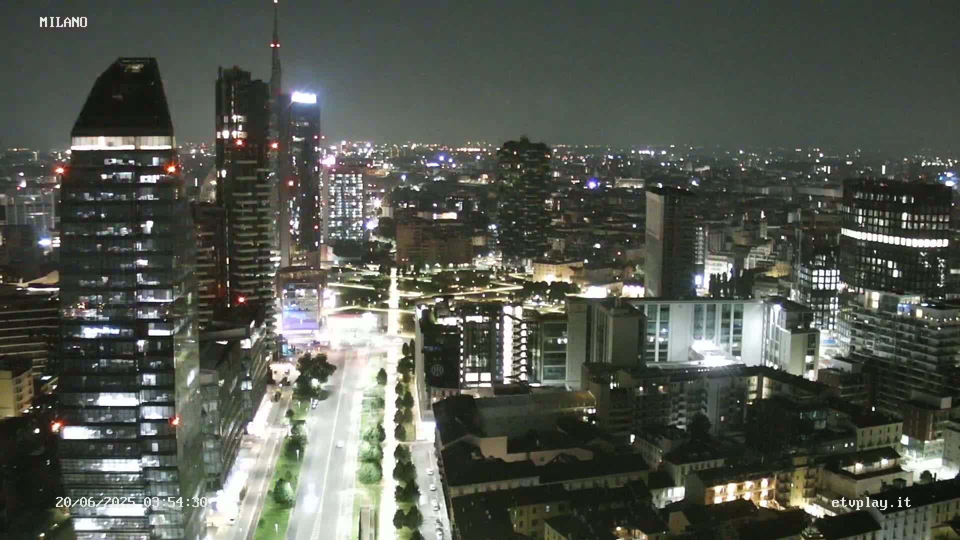 Milano City, Milan Skyline Live Cam - Lombardy, Italy