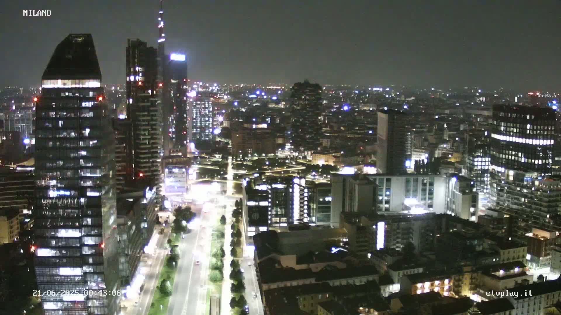 Milano City, Milan Skyline Live Cam - Lombardy, Italy