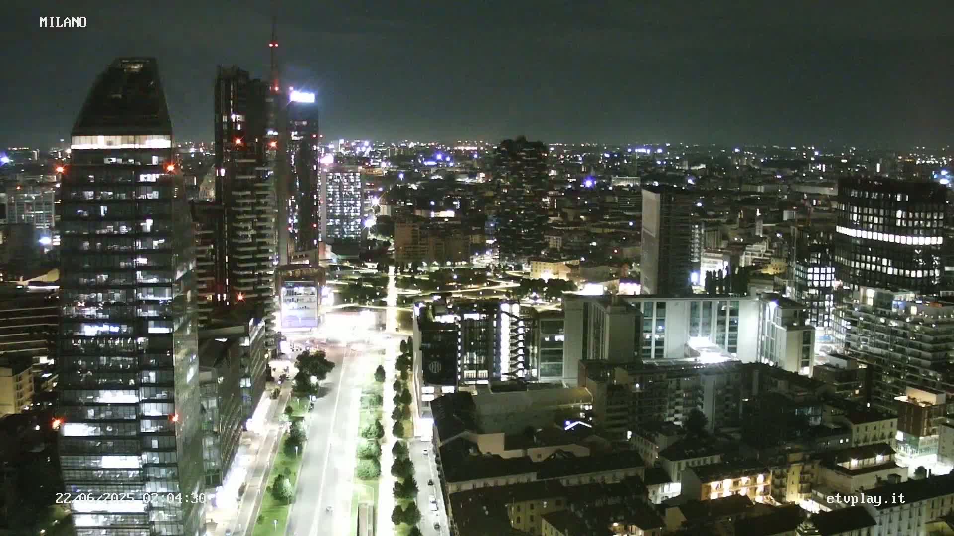 Milano City, Milan Skyline Live Cam - Lombardy, Italy