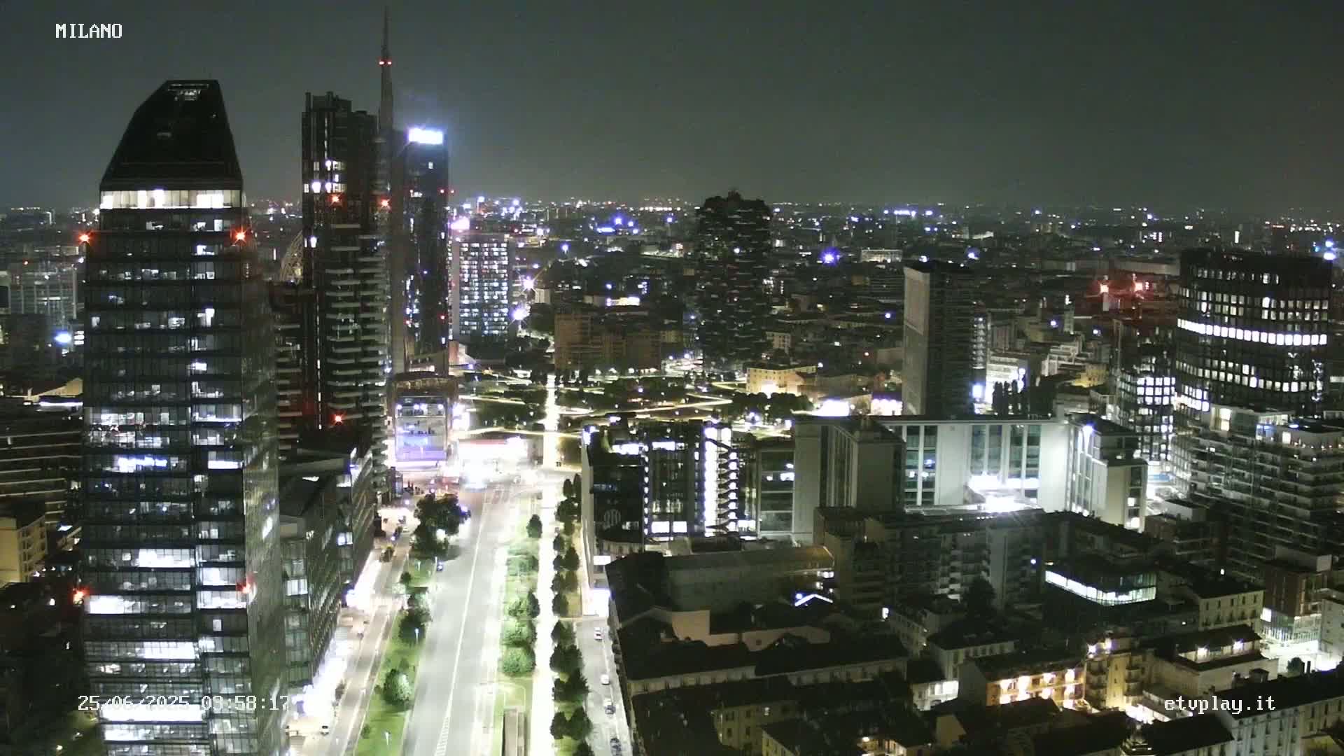 Milano City, Milan Skyline Live Cam - Lombardy, Italy