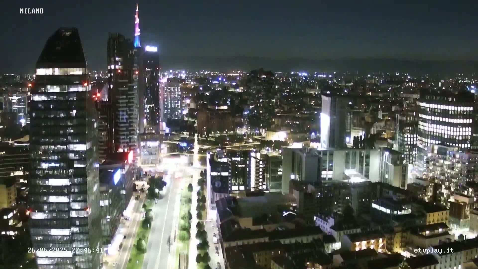 Milano City, Milan Skyline Live Cam - Lombardy, Italy