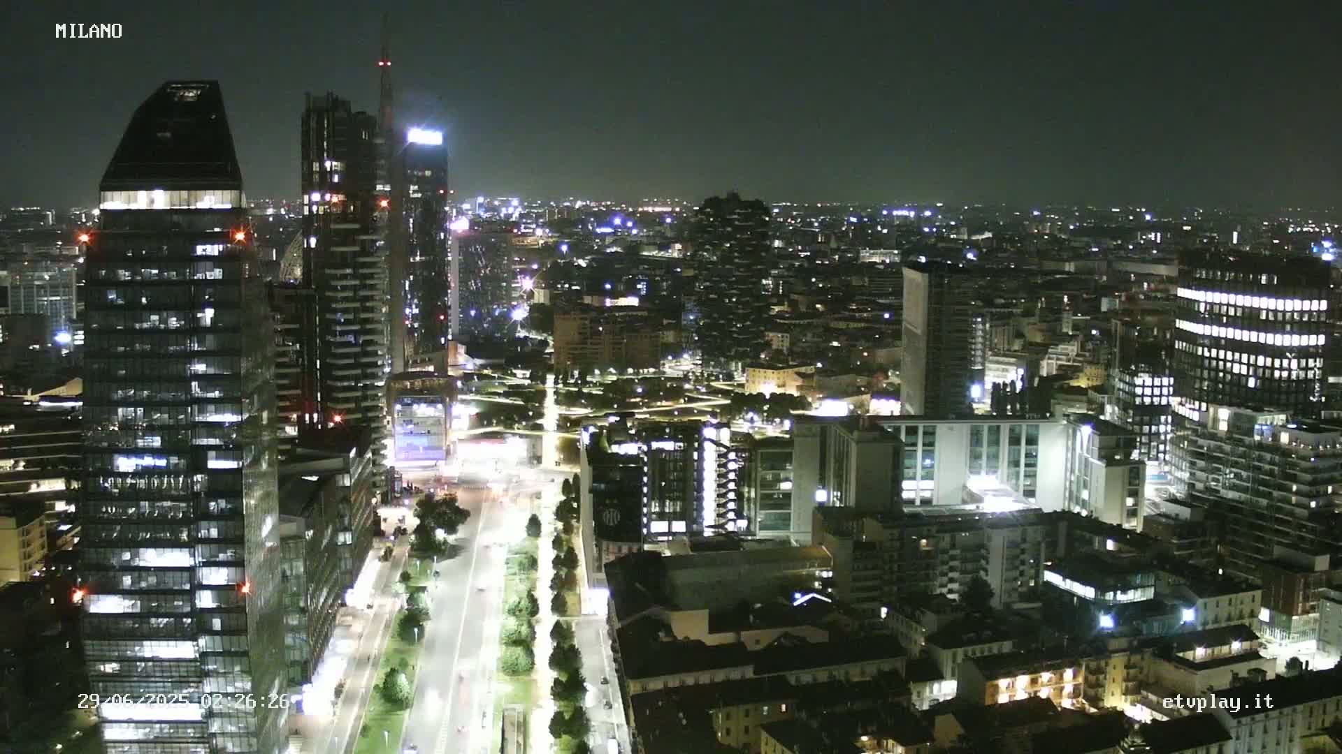 Milano City, Milan Skyline Live Cam - Lombardy, Italy