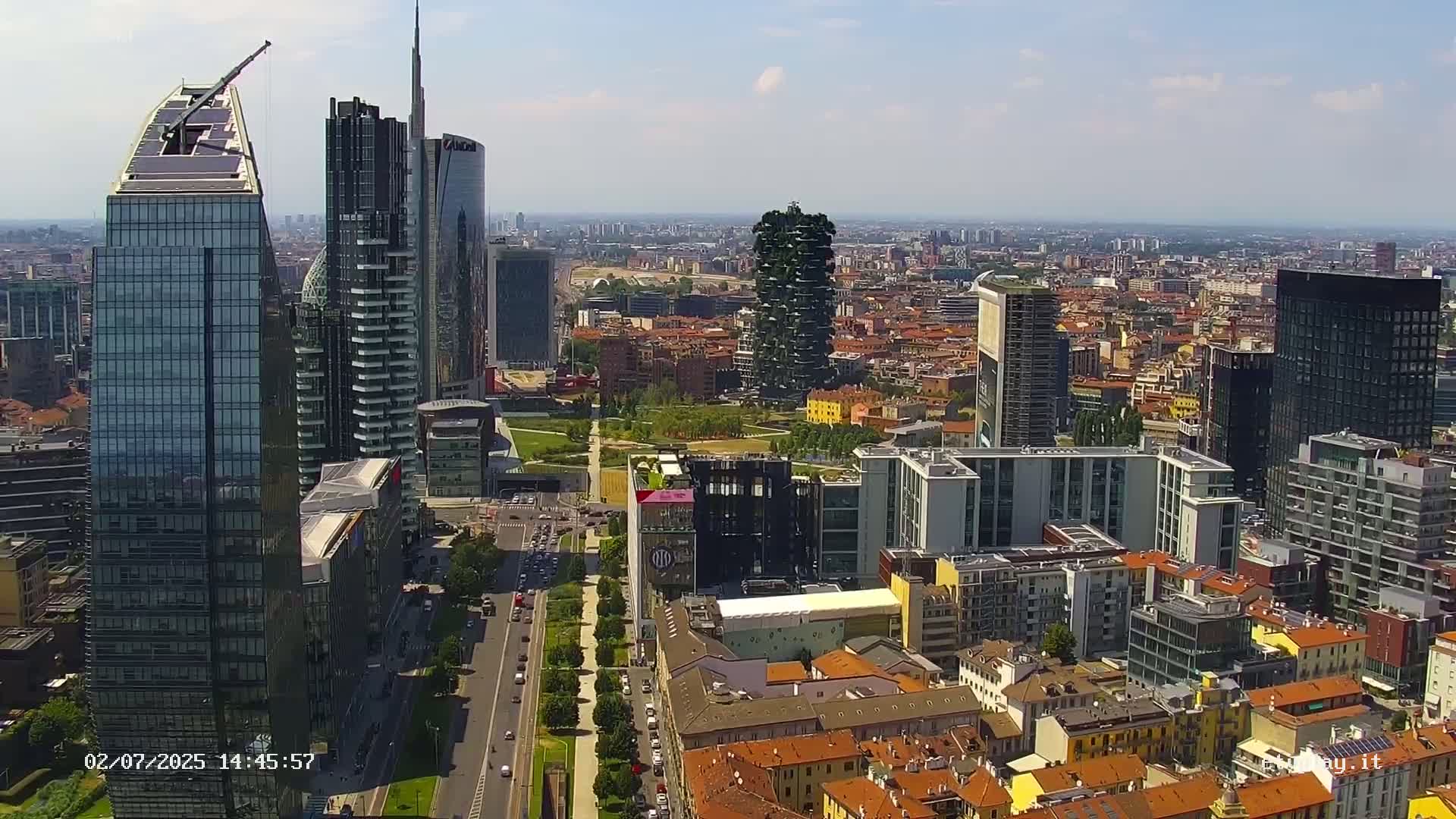 Milano City, Milan Skyline Live Cam - Lombardy, Italy