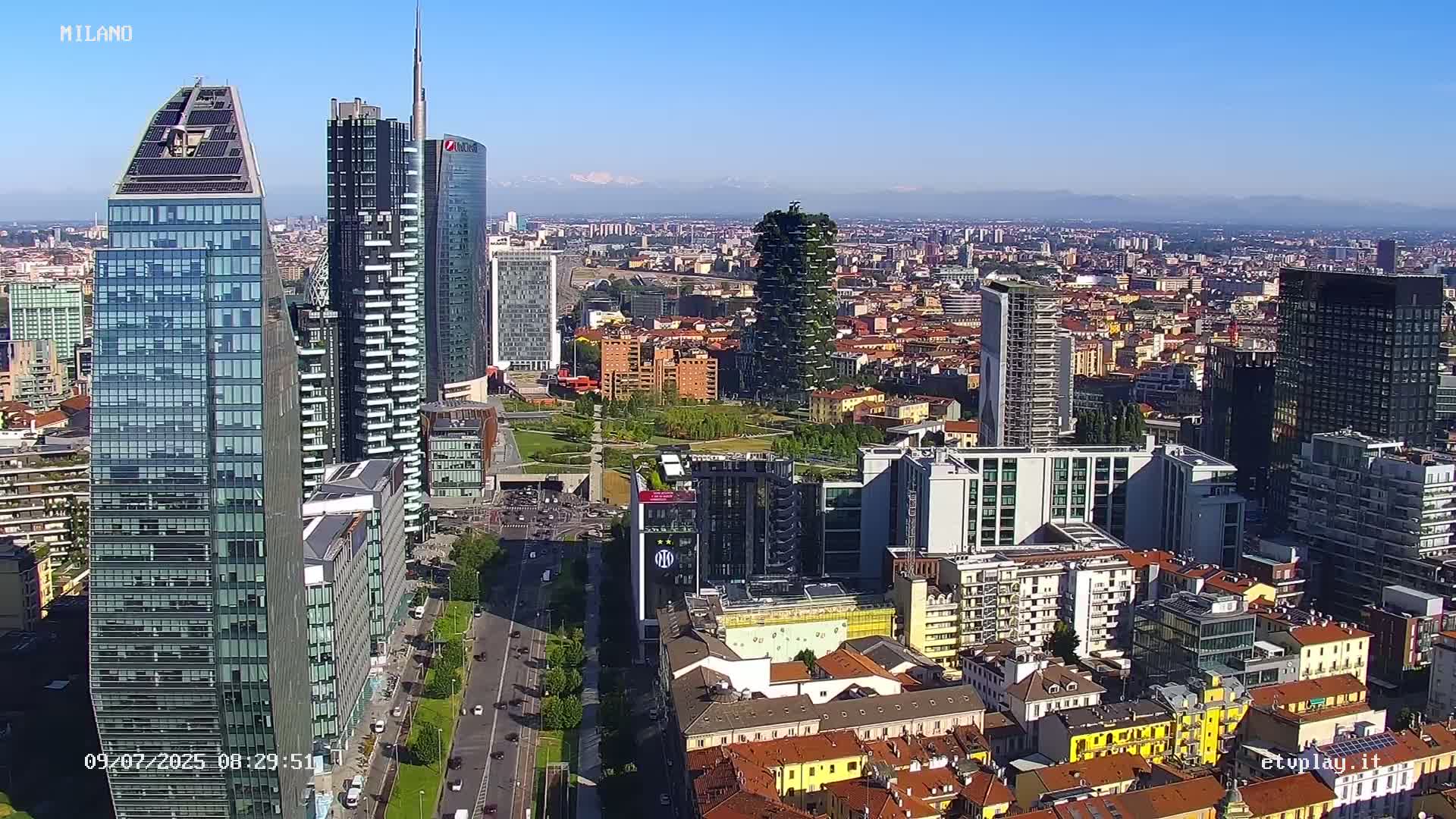 Milano City, Milan Skyline Live Cam - Lombardy, Italy