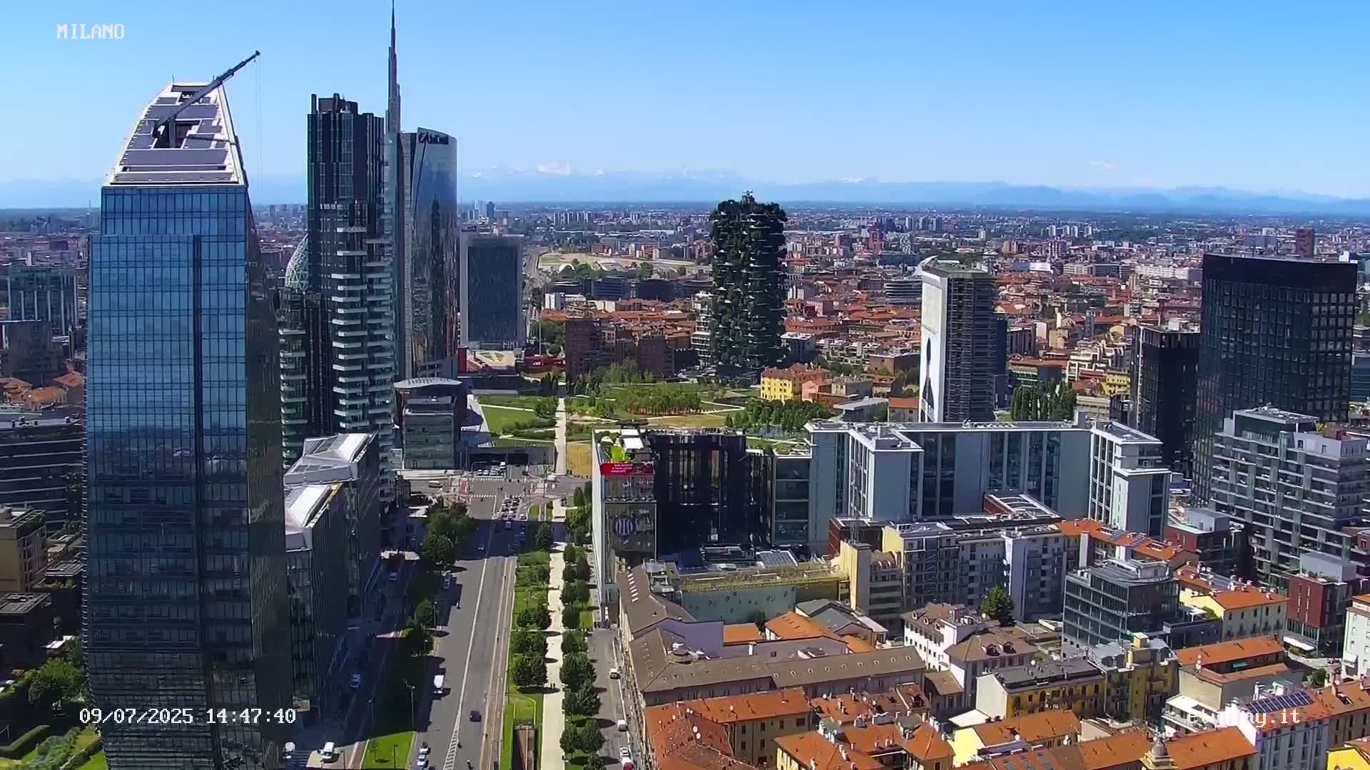 Milano City, Milan Skyline Live Cam - Lombardy, Italy
