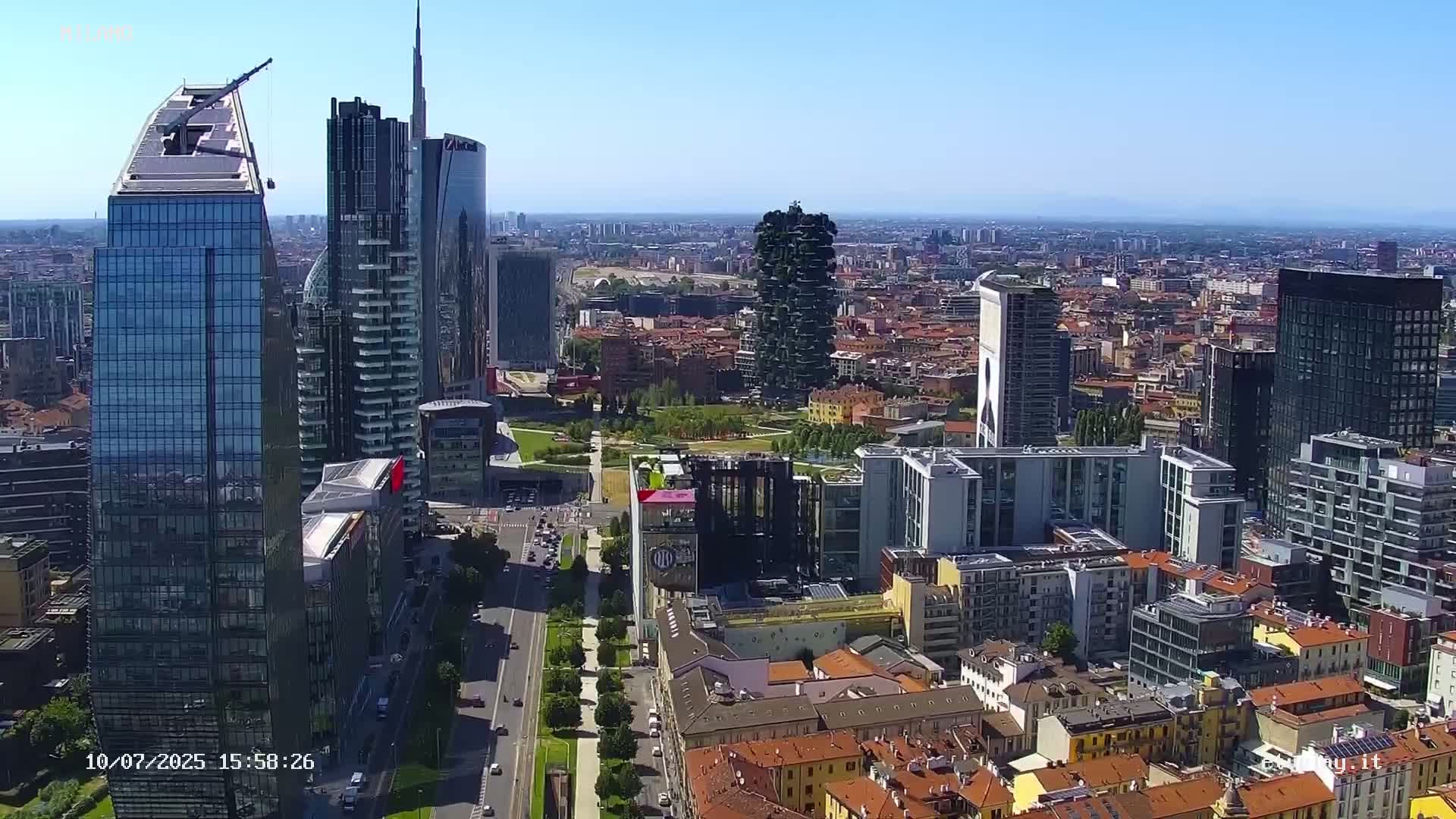 Milano City, Milan Skyline Live Cam - Lombardy, Italy