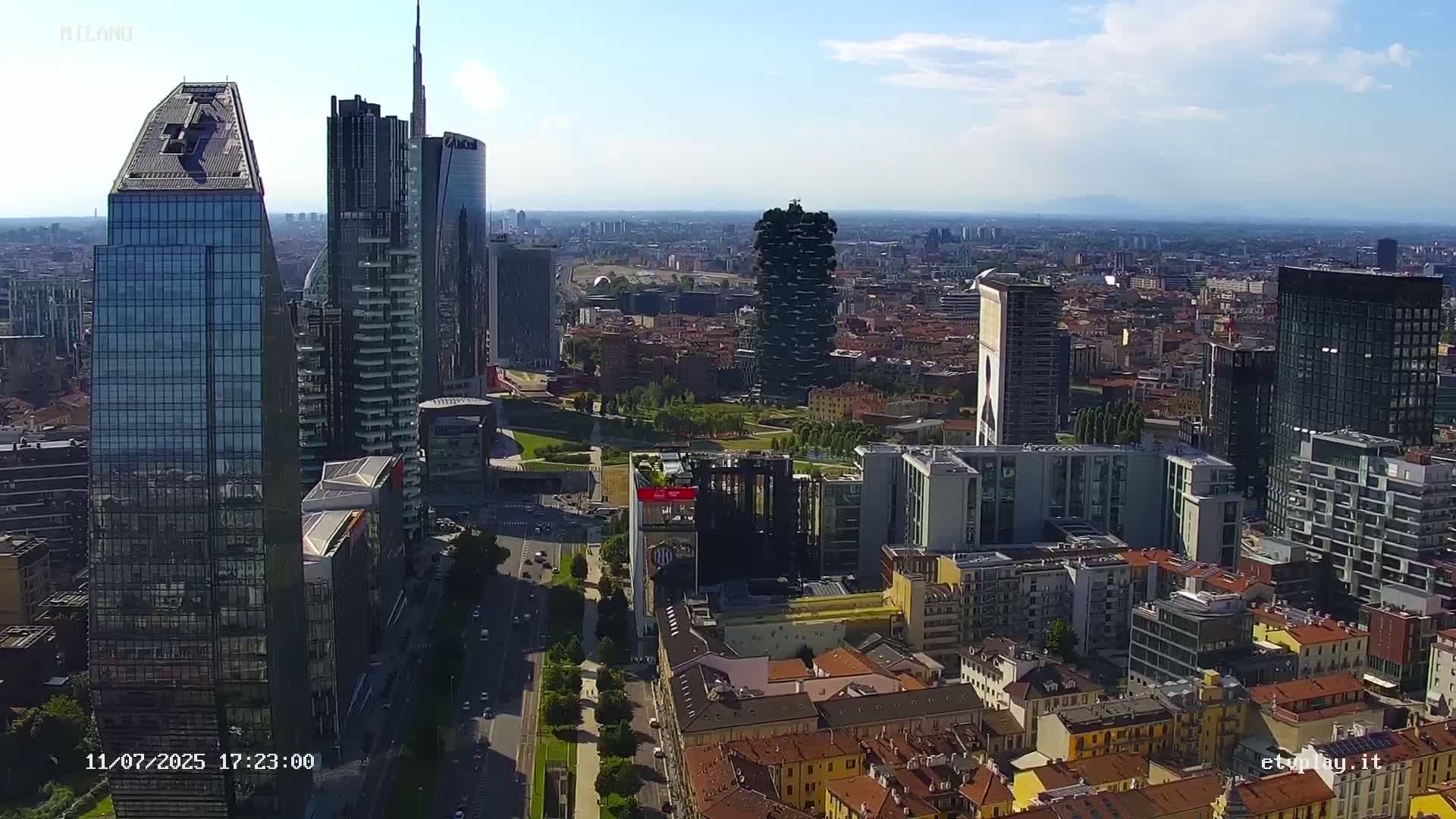 Milano City, Milan Skyline Live Cam - Lombardy, Italy