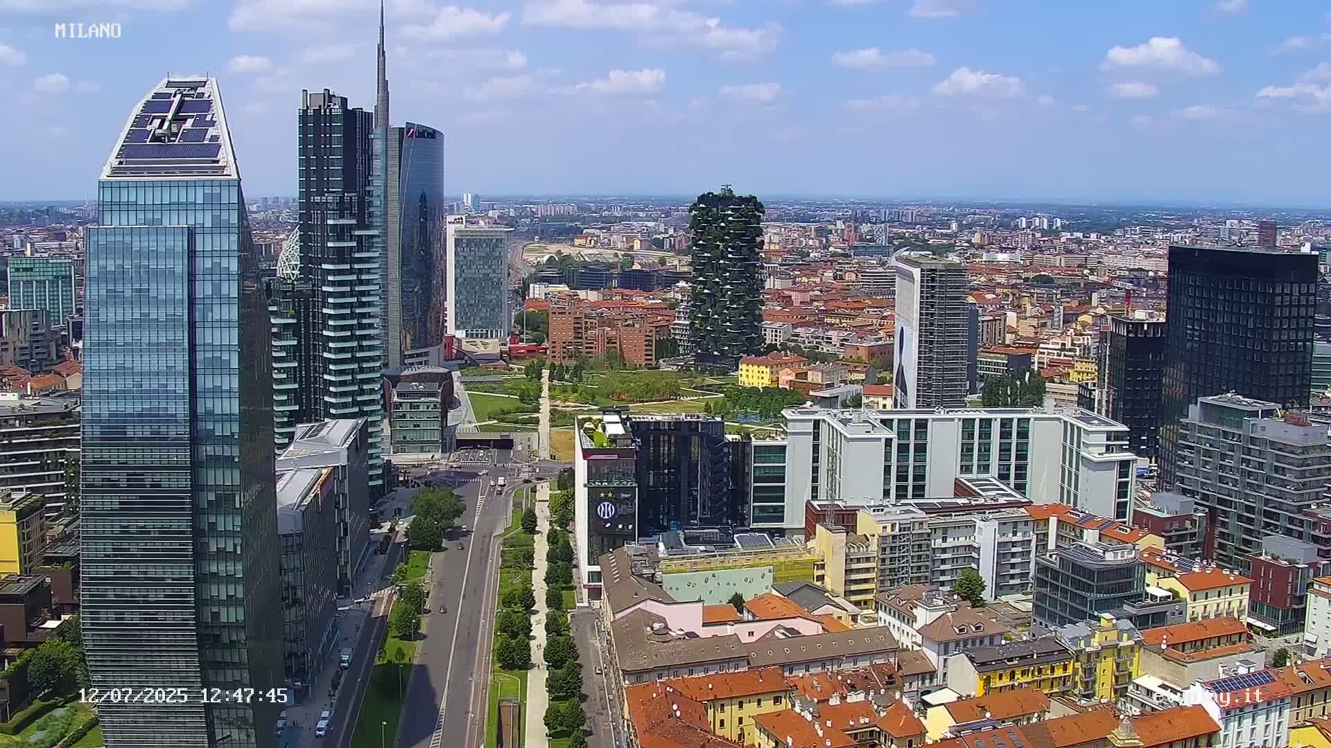 Milano City, Milan Skyline Live Cam - Lombardy, Italy