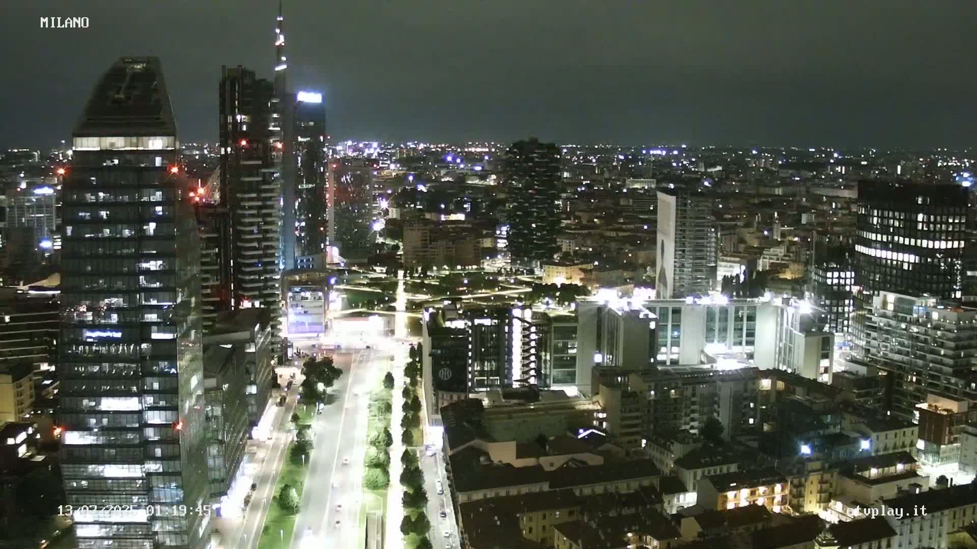 Milano City, Milan Skyline Live Cam - Lombardy, Italy