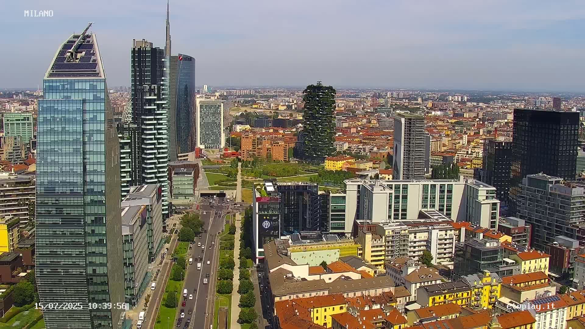 Milano City, Milan Skyline Live Cam - Lombardy, Italy