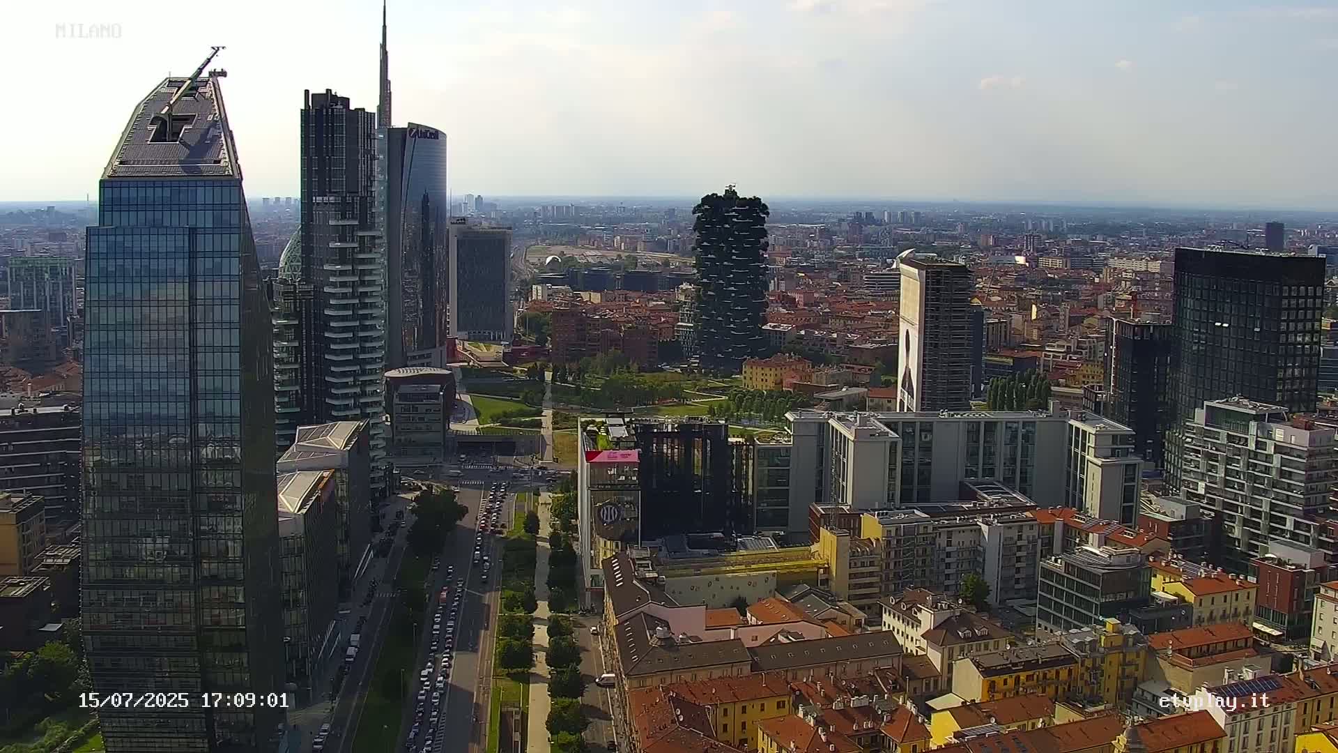 Milano City, Milan Skyline Live Cam - Lombardy, Italy