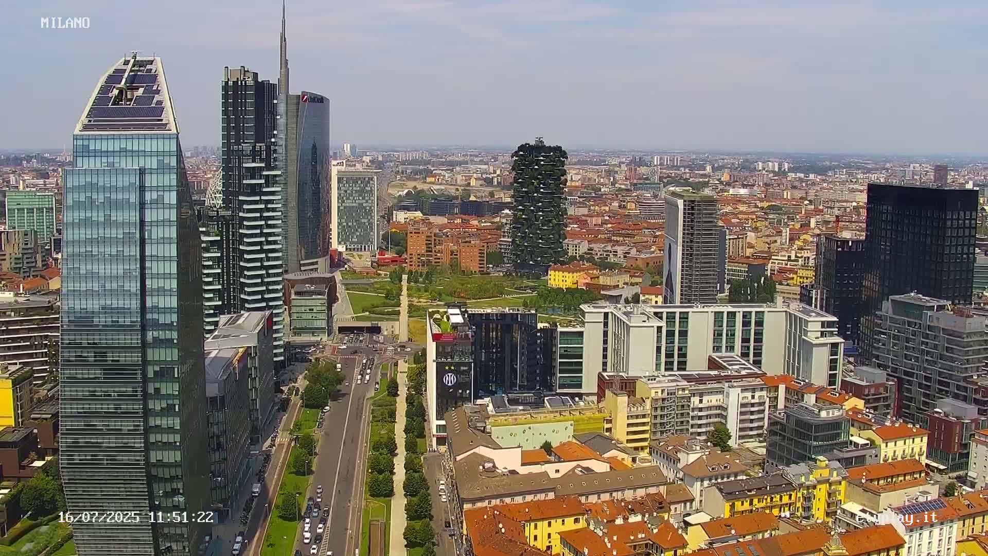 Milano City, Milan Skyline Live Cam - Lombardy, Italy