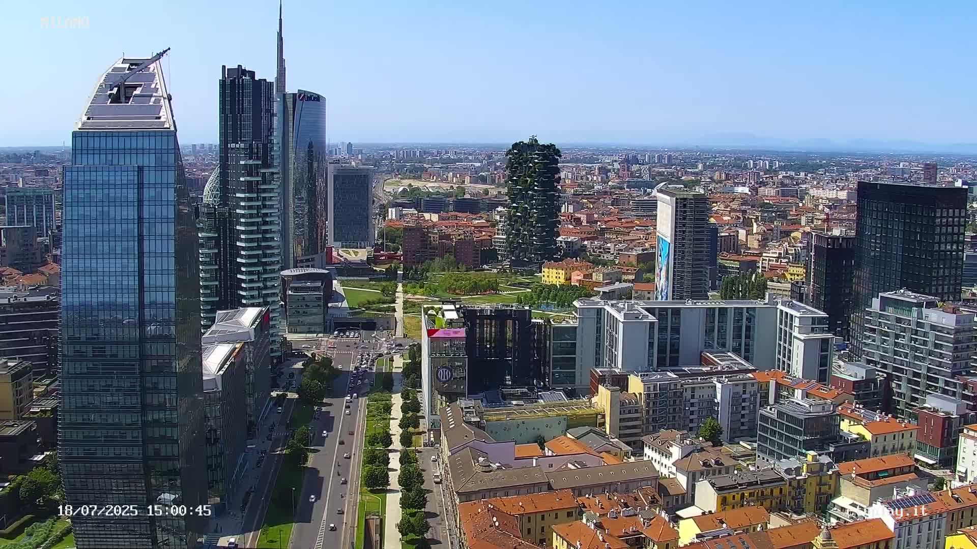 Milano City, Milan Skyline Live Cam - Lombardy, Italy