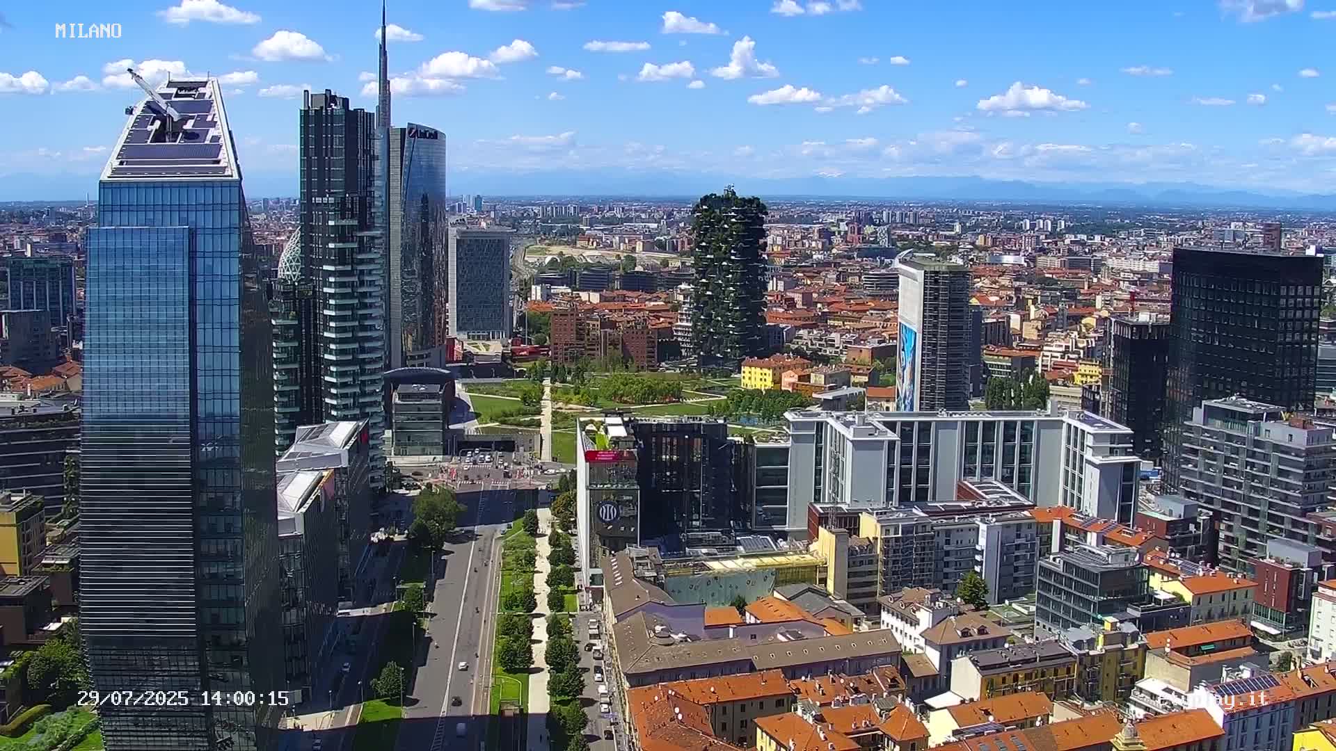 Milano City, Milan Skyline Live Cam - Lombardy, Italy