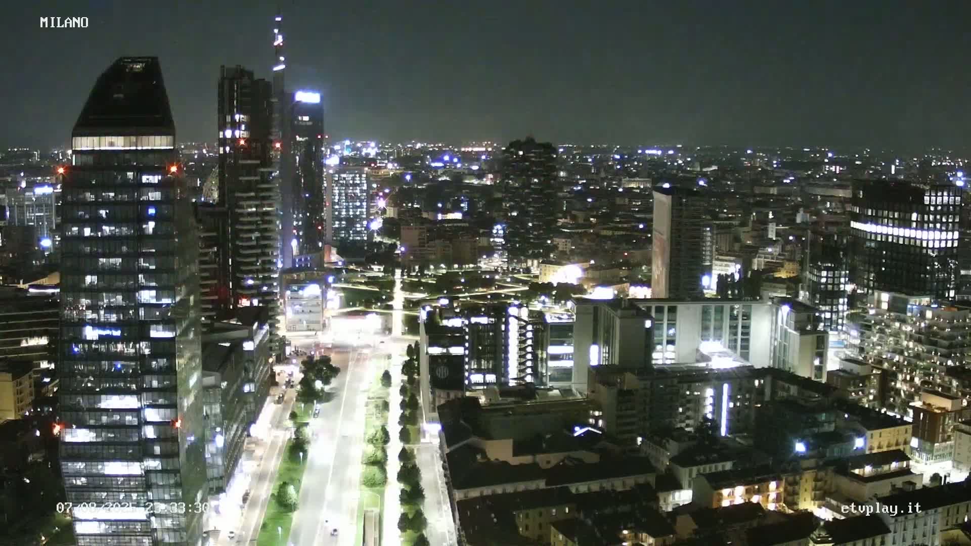 Milano City, Milan Skyline Live Cam - Lombardy, Italy