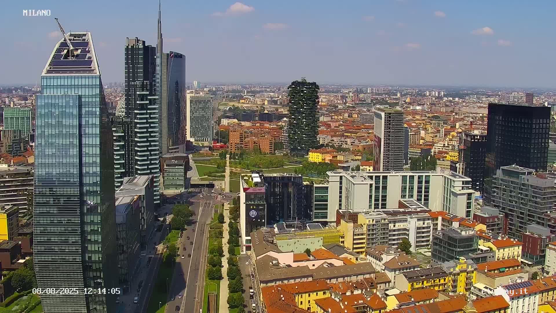 Milano City, Milan Skyline Live Cam - Lombardy, Italy