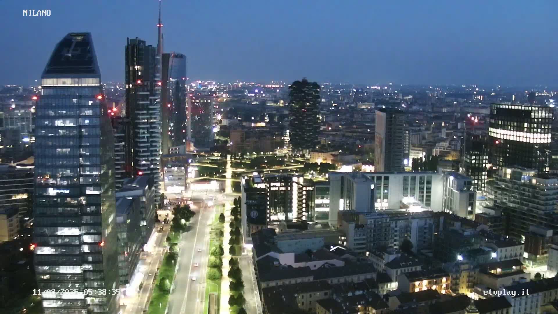 Milano City, Milan Skyline Live Cam - Lombardy, Italy