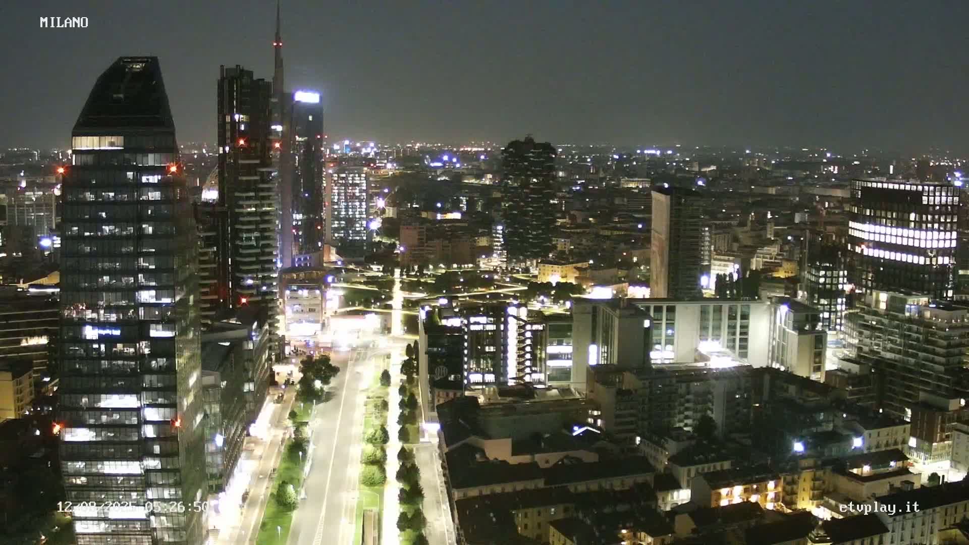Milano City, Milan Skyline Live Cam - Lombardy, Italy