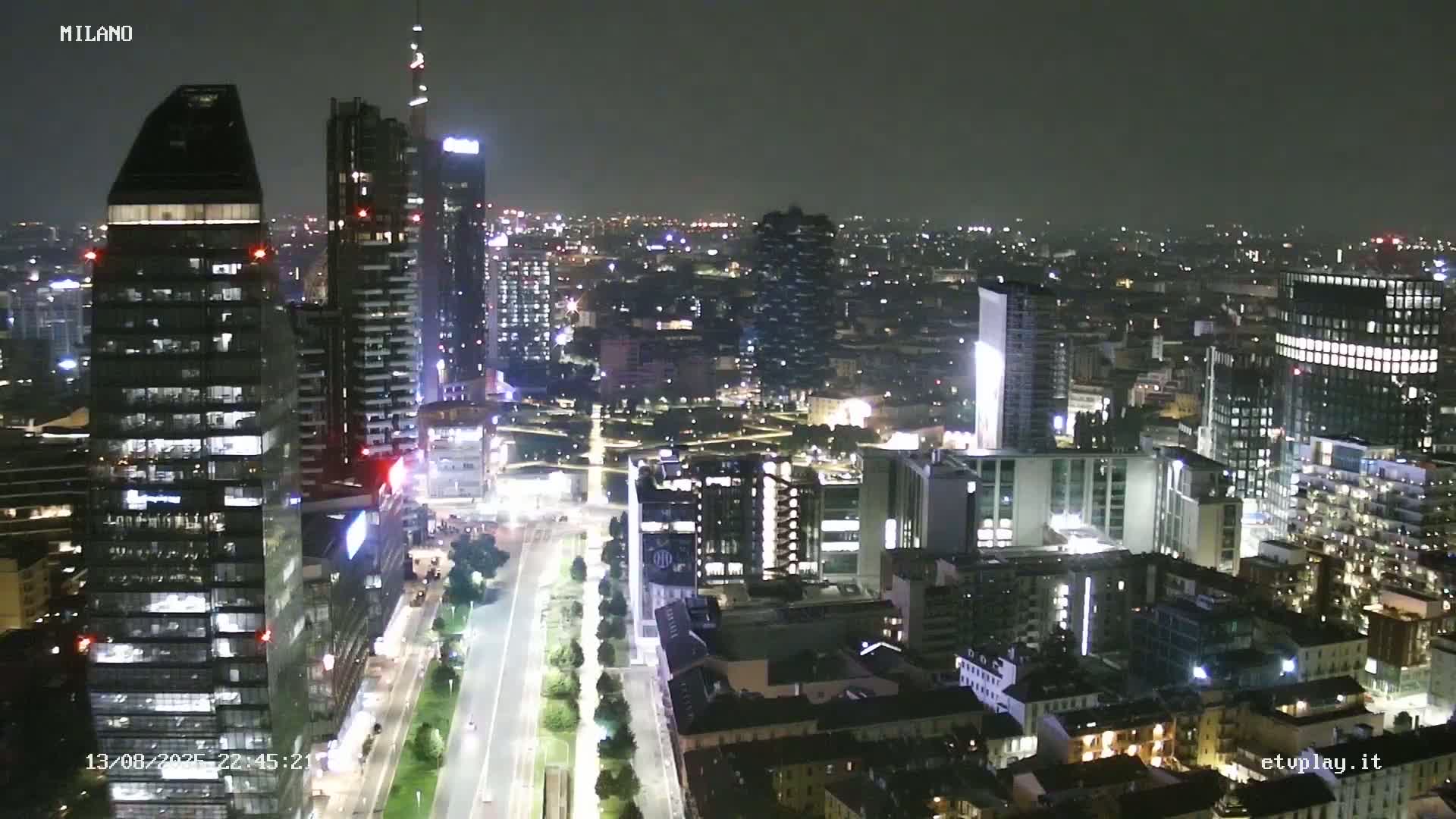 Milano City, Milan Skyline Live Cam - Lombardy, Italy