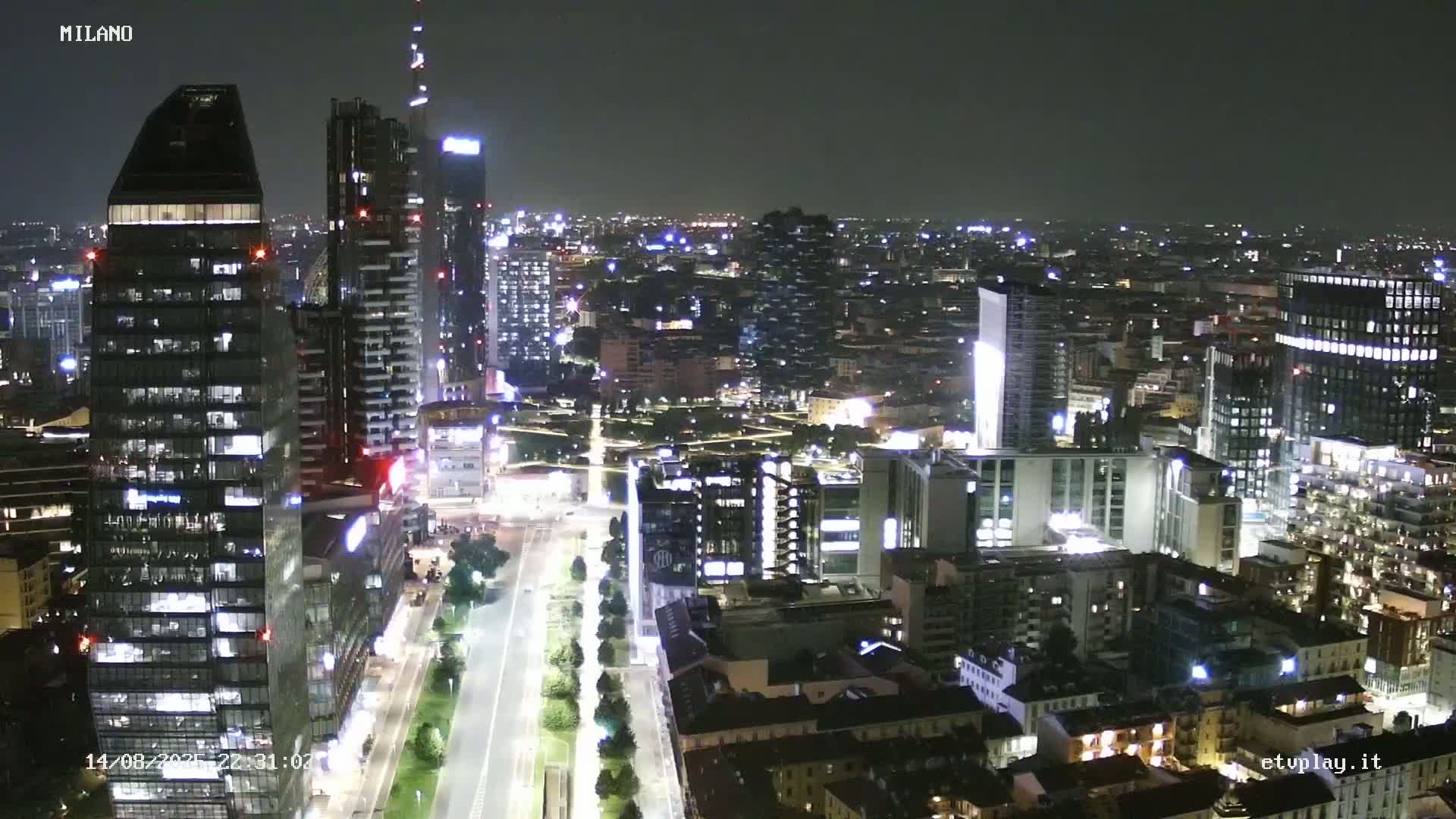 Milano City, Milan Skyline Live Cam - Lombardy, Italy