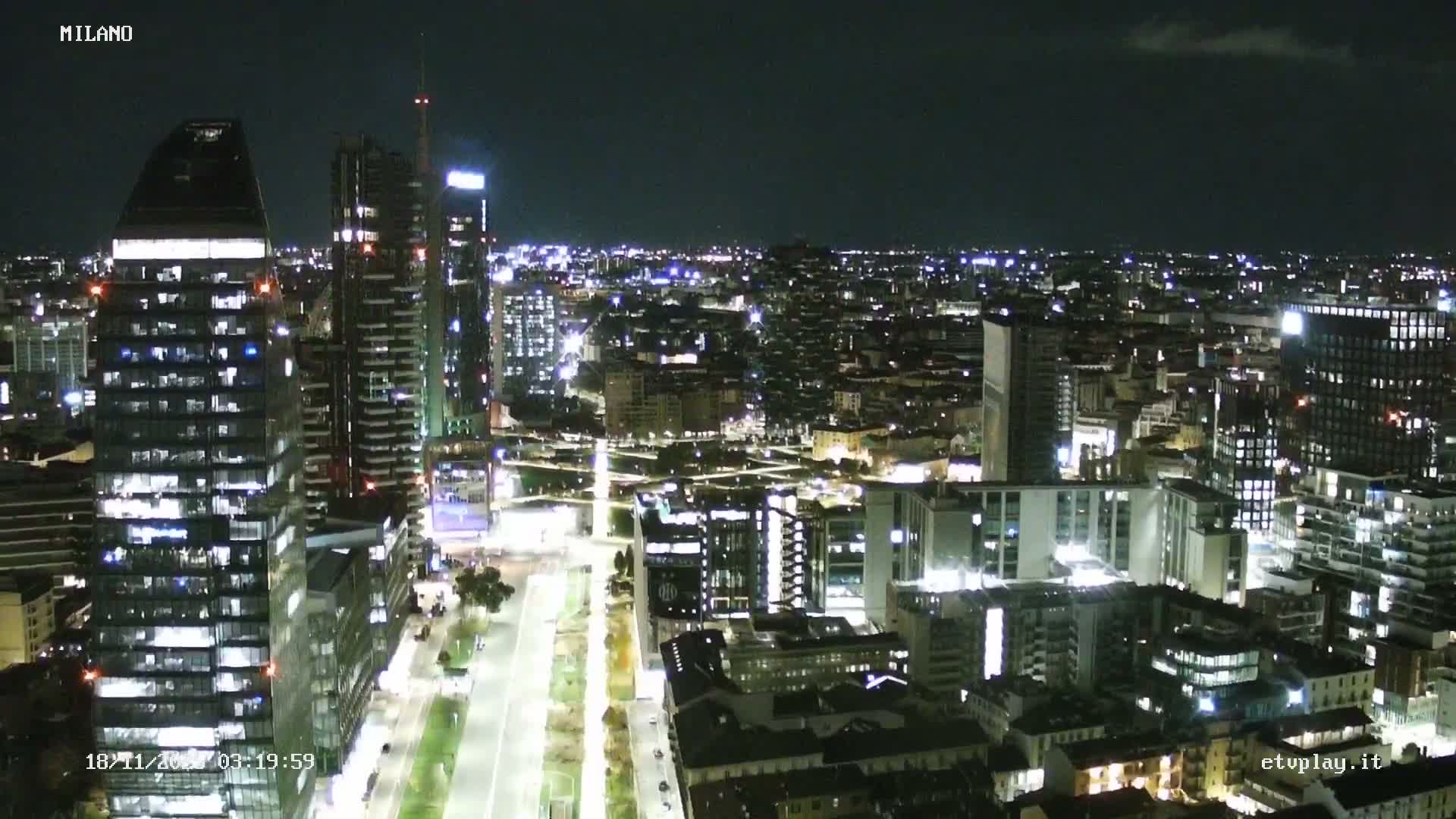 Milano City, Milan Skyline Live Cam - Lombardy, Italy