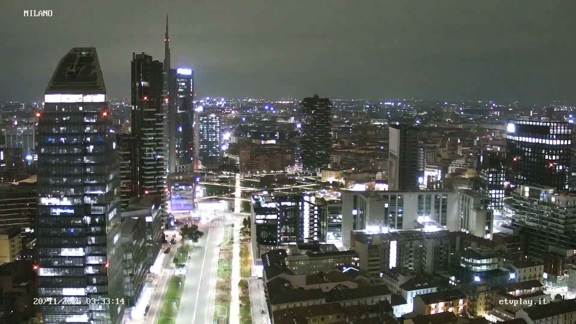 Milano City, Milan Skyline Live Cam - Lombardy, Italy