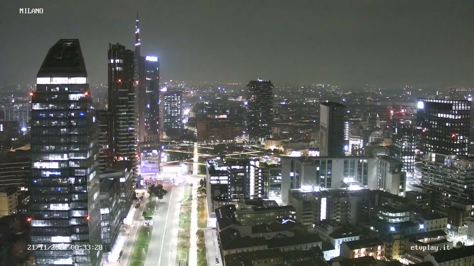 Milano City, Milan Skyline Live Cam - Lombardy, Italy
