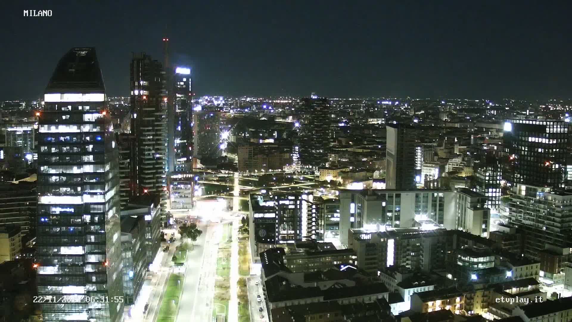 Milano City, Milan Skyline Live Cam - Lombardy, Italy