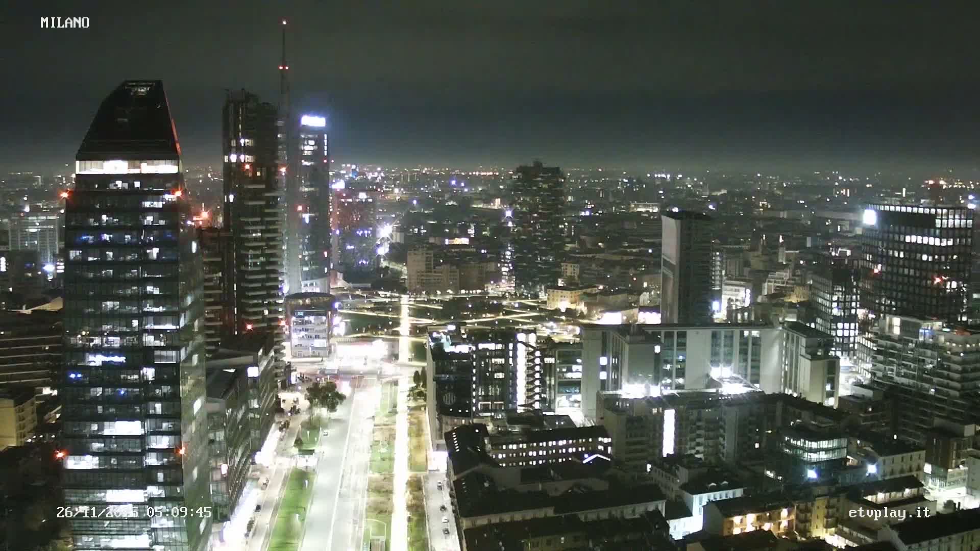 Milano City, Milan Skyline Live Cam - Lombardy, Italy