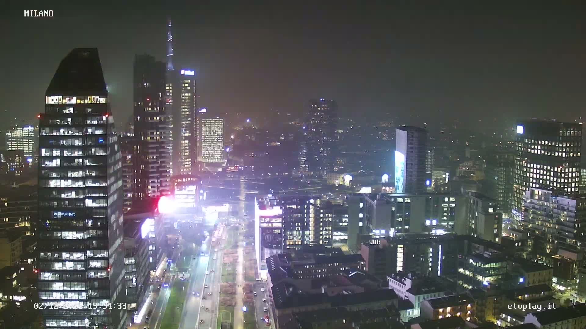 Milano City, Milan Skyline Live Cam - Lombardy, Italy