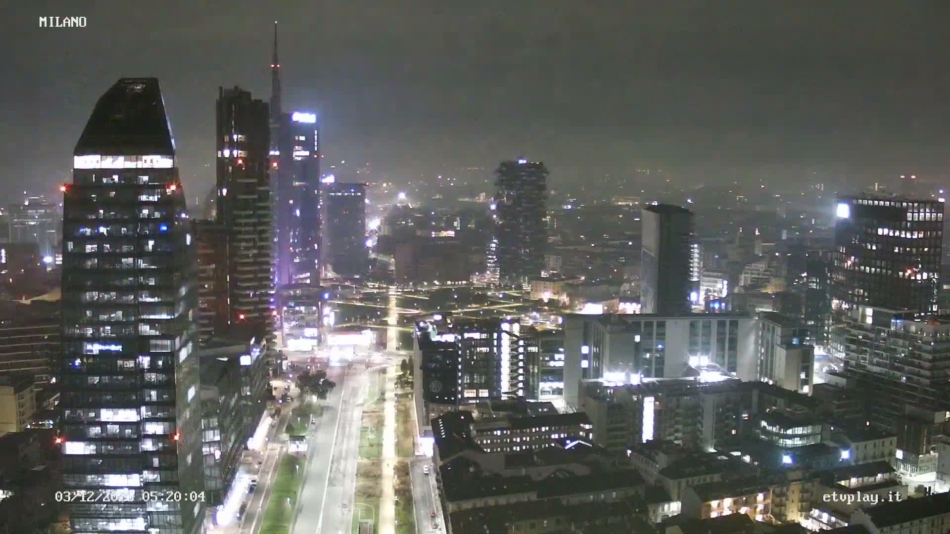 Milano City, Milan Skyline Live Cam - Lombardy, Italy