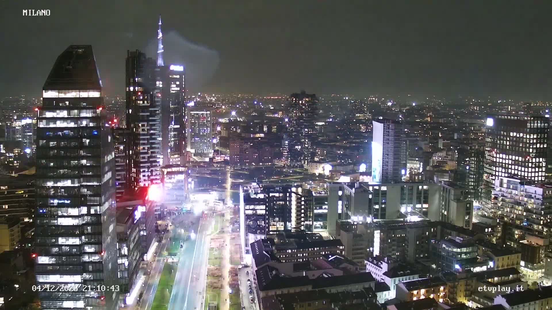 Milano City, Milan Skyline Live Cam - Lombardy, Italy