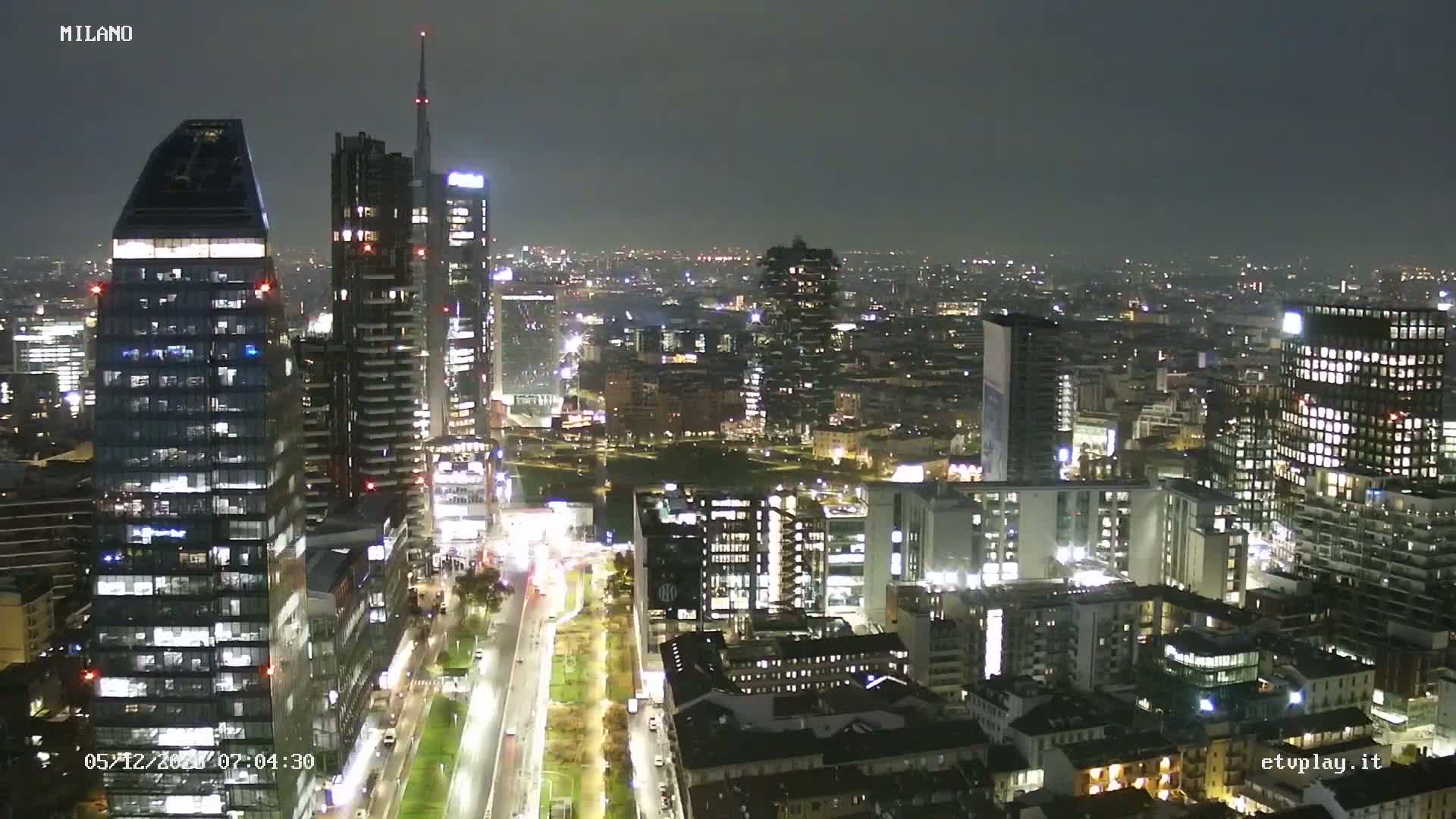 Milano City, Milan Skyline Live Cam - Lombardy, Italy