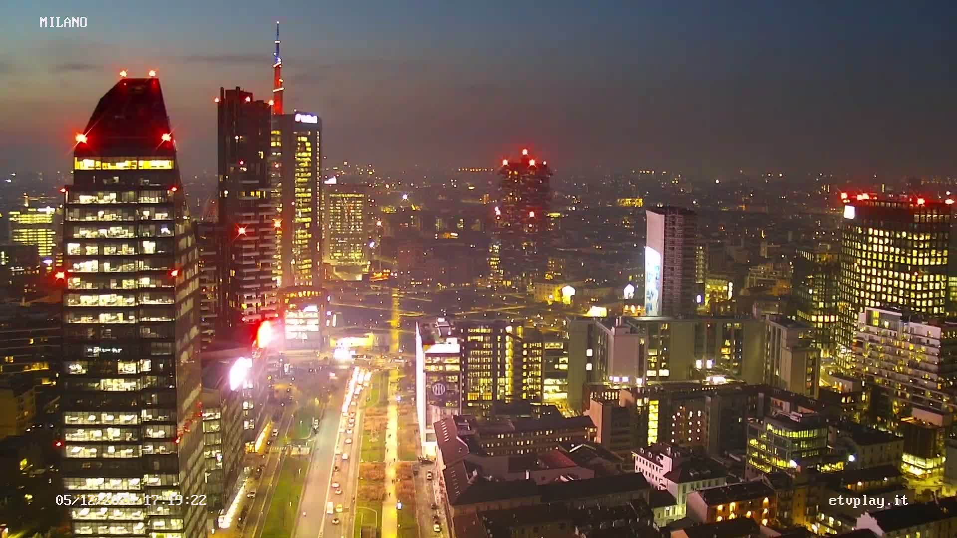 Milano City, Milan Skyline Live Cam - Lombardy, Italy