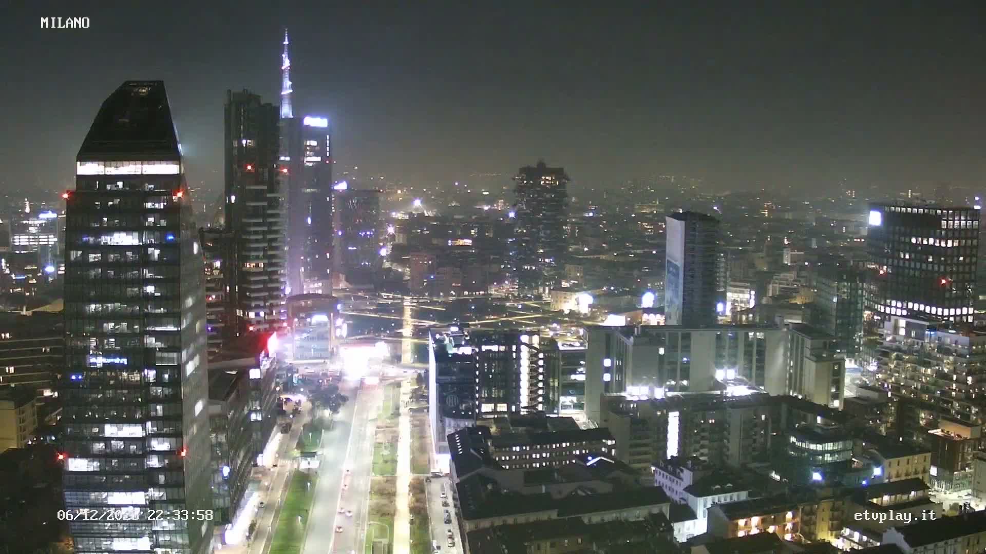 Milano City, Milan Skyline Live Cam - Lombardy, Italy