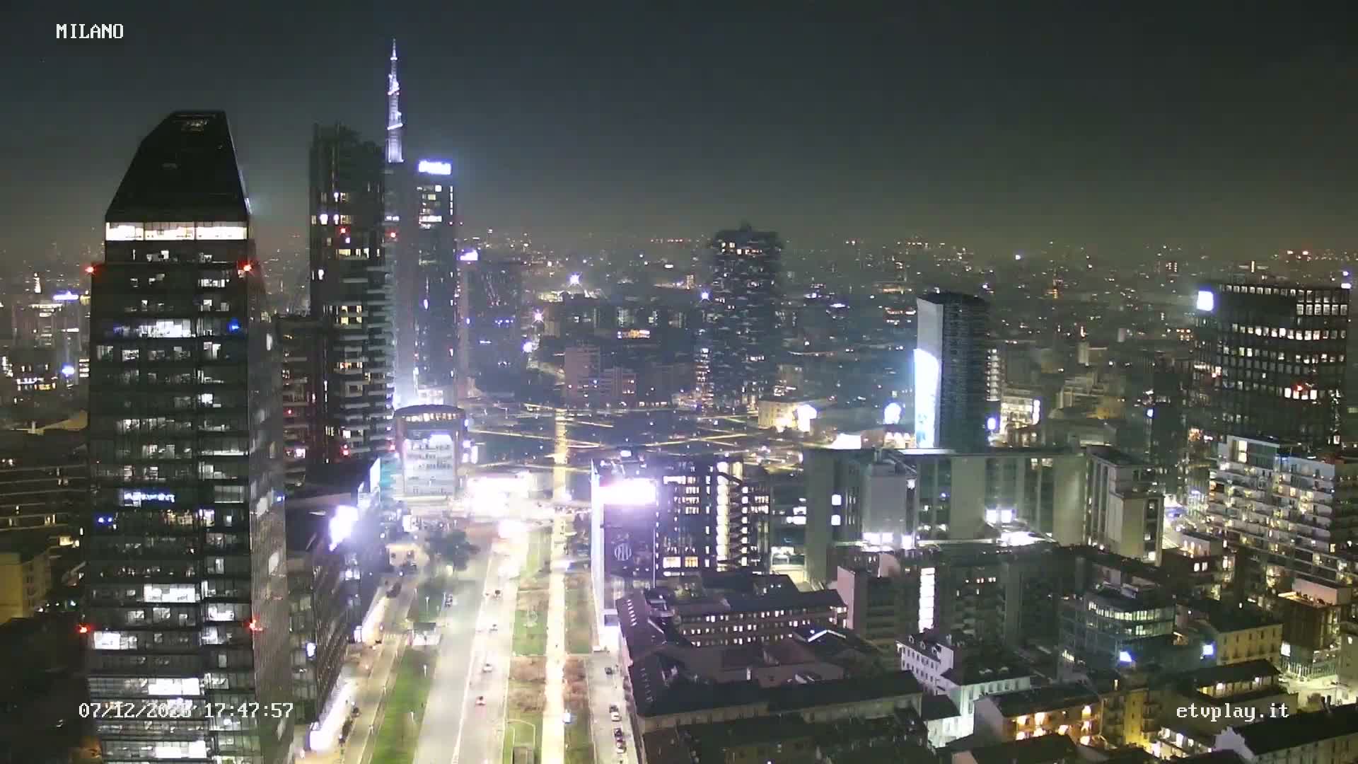 Milano City, Milan Skyline Live Cam - Lombardy, Italy