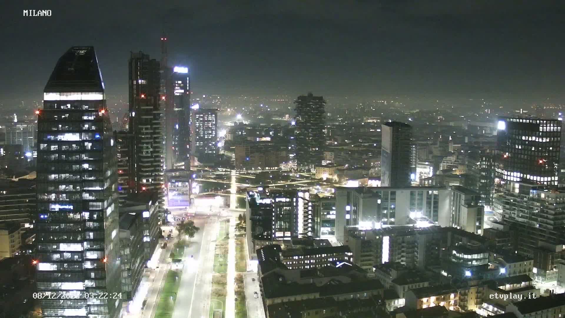 Milano City, Milan Skyline Live Cam - Lombardy, Italy