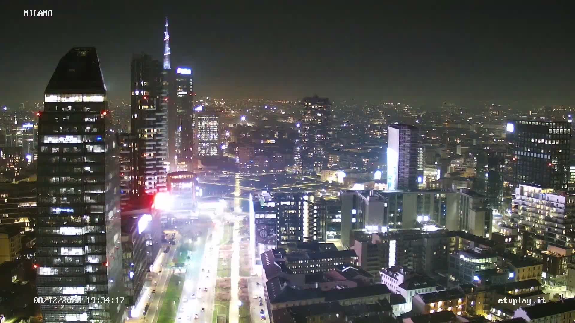 Milano City, Milan Skyline Live Cam - Lombardy, Italy