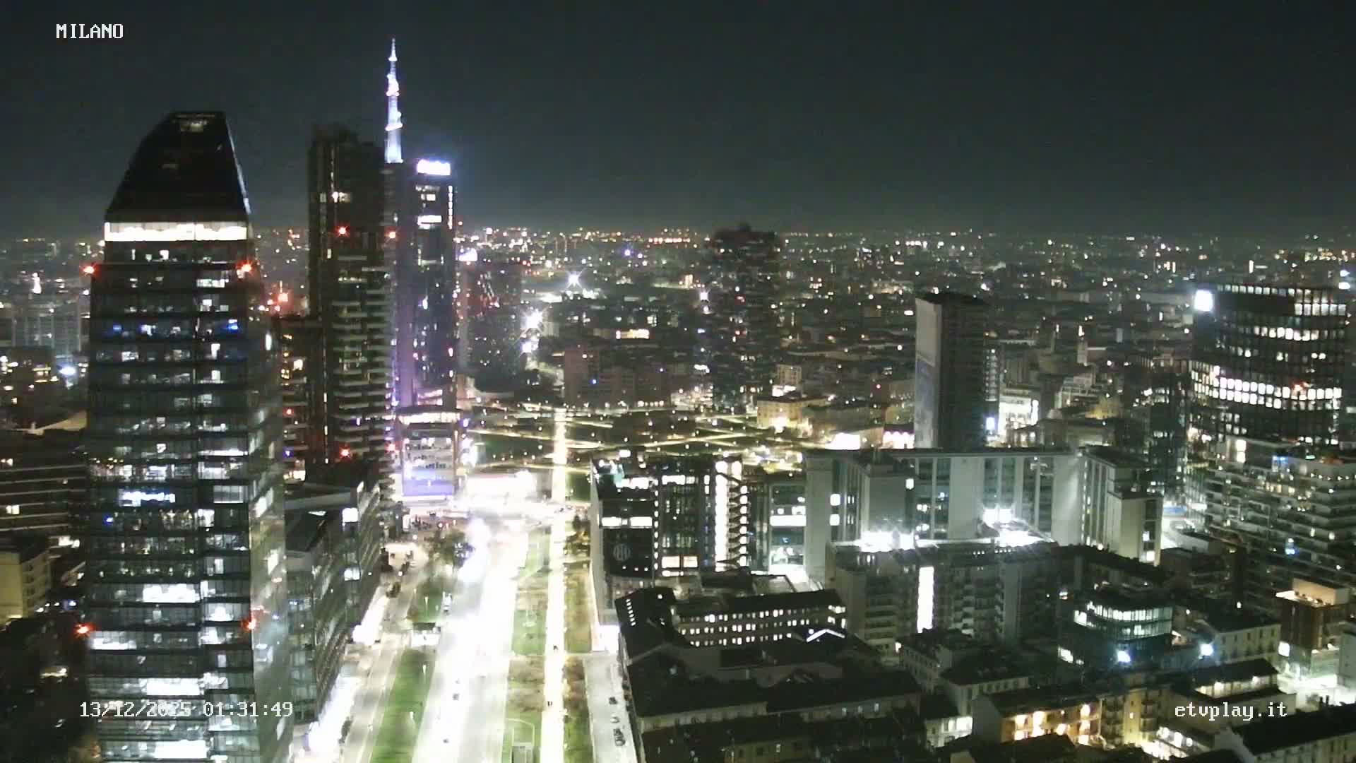 Milano City, Milan Skyline Live Cam - Lombardy, Italy