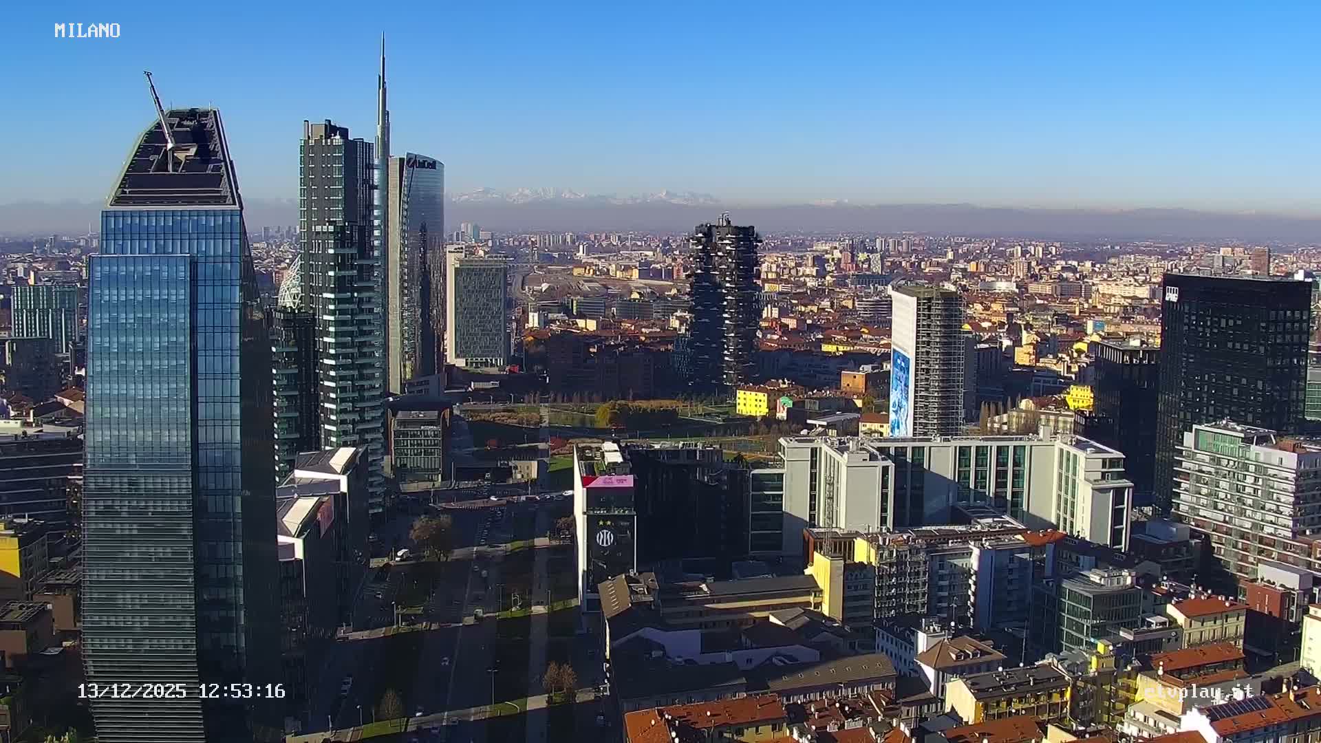 Milano City, Milan Skyline Live Cam - Lombardy, Italy