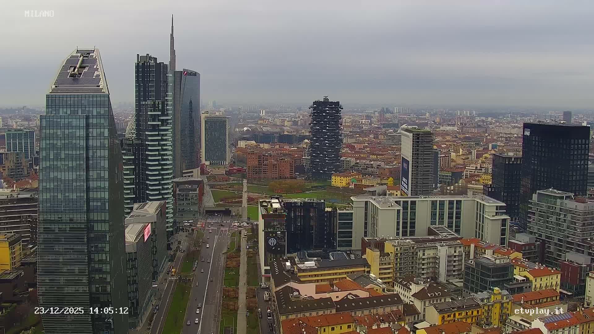 Milano City, Milan Skyline Live Cam - Lombardy, Italy