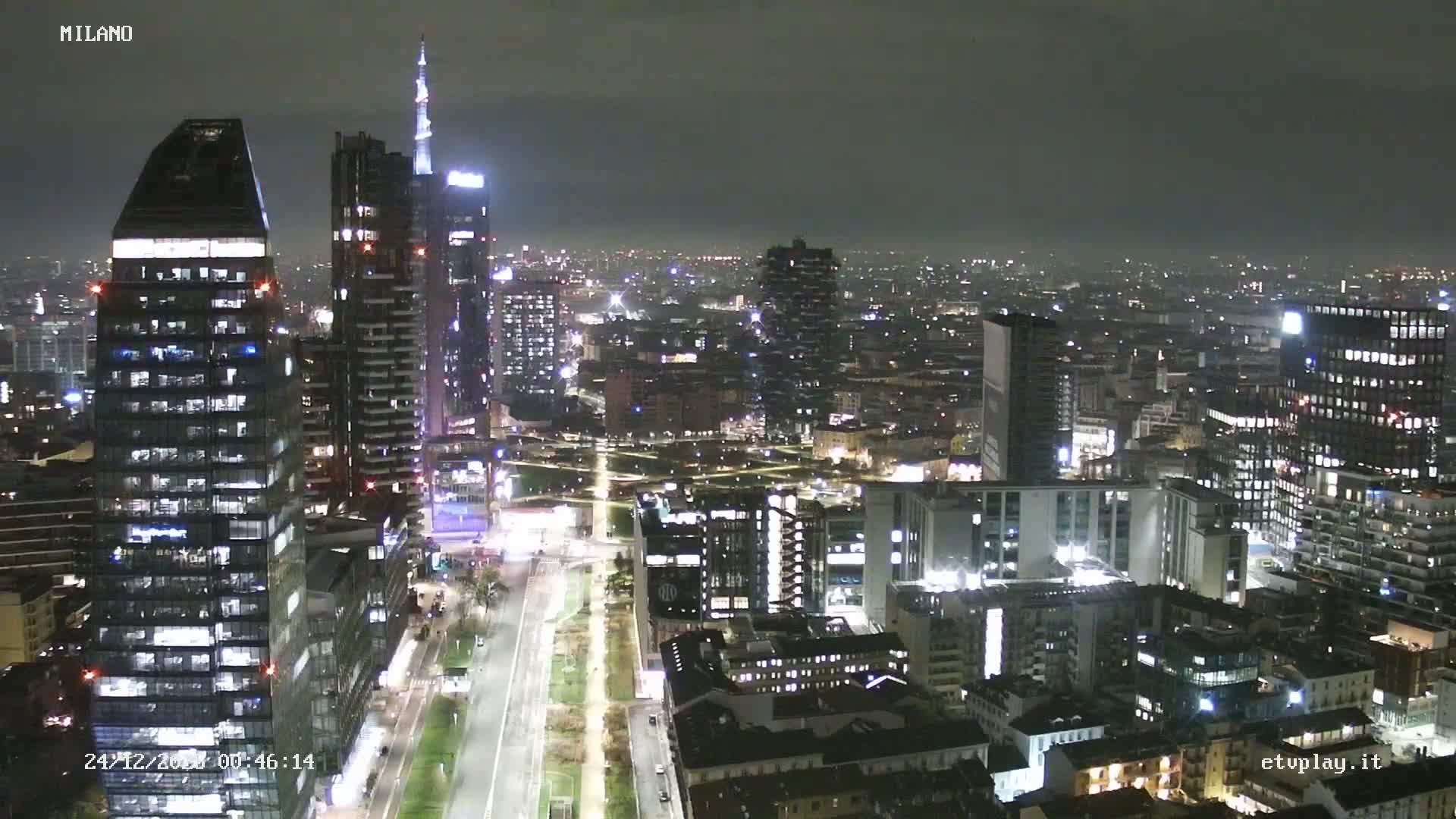 Milano City, Milan Skyline Live Cam - Lombardy, Italy