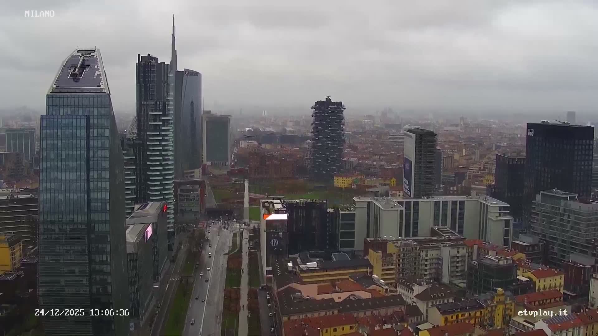 Milano City, Milan Skyline Live Cam - Lombardy, Italy