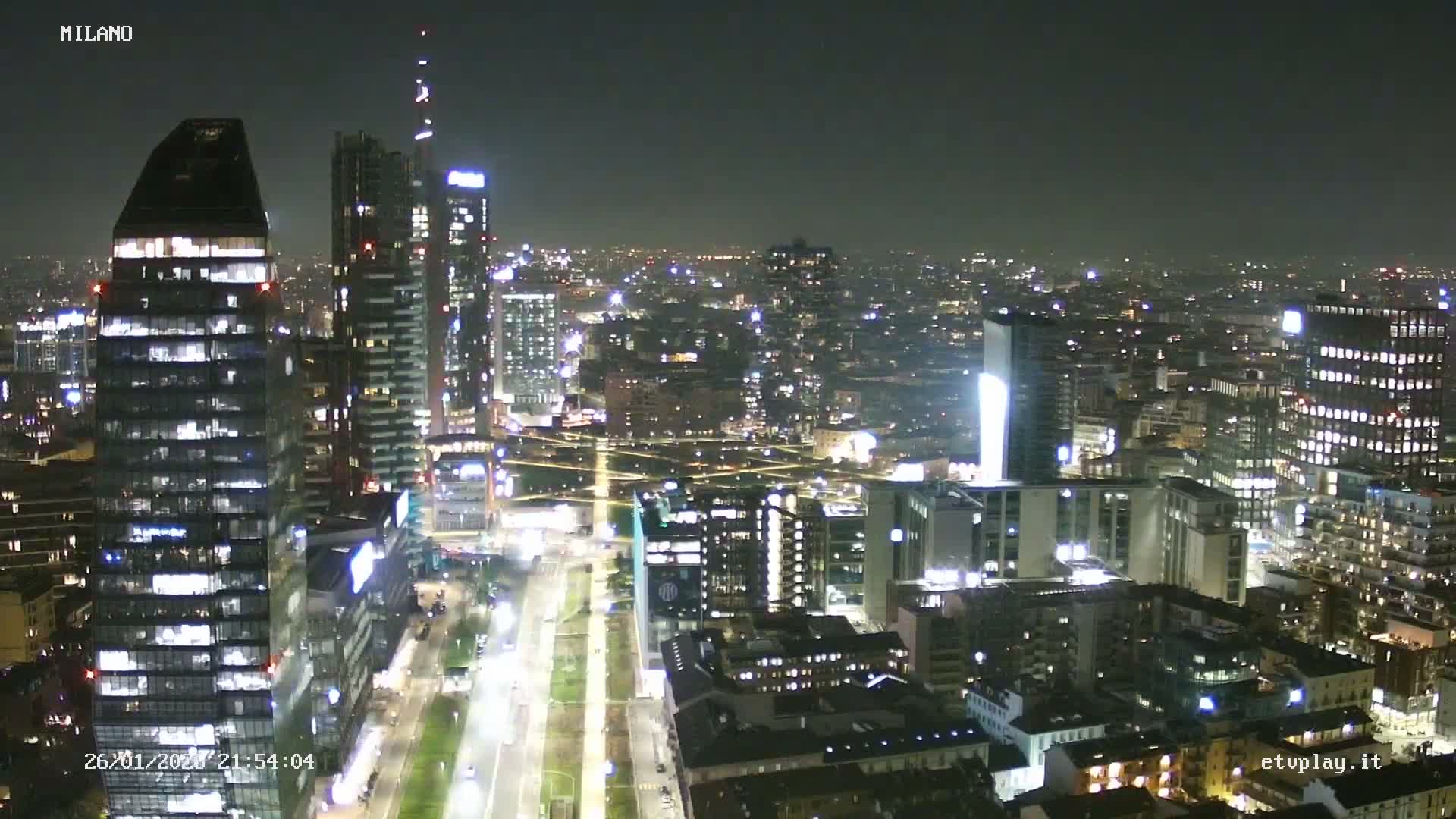 Milano City, Milan Skyline Live Cam - Lombardy, Italy