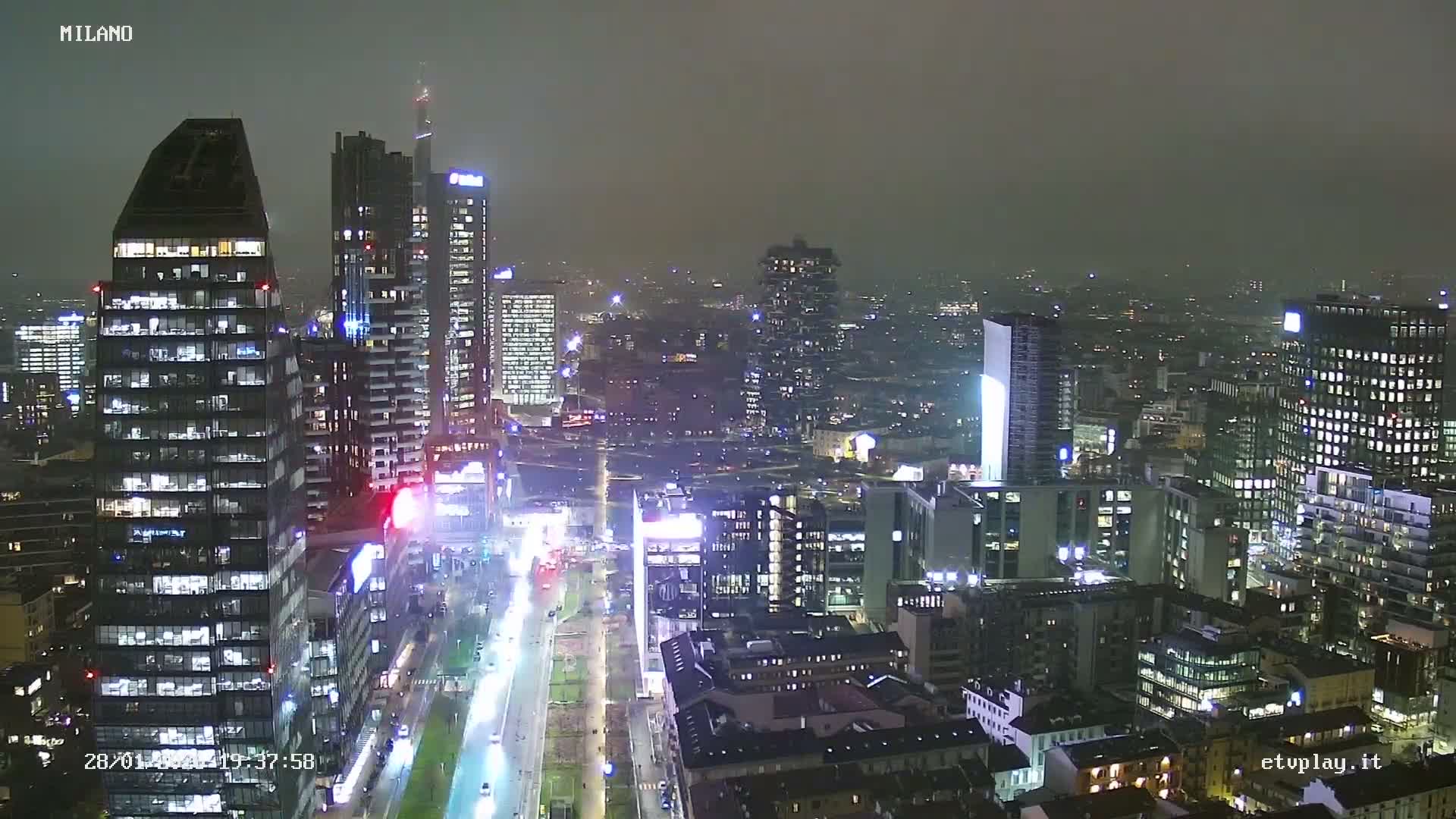 Milano City, Milan Skyline Live Cam - Lombardy, Italy