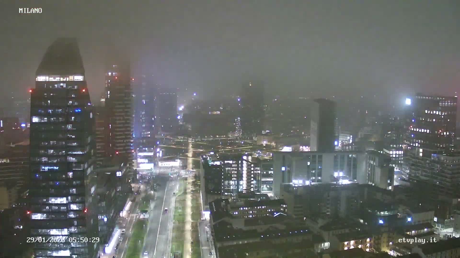 Milano City, Milan Skyline Live Cam - Lombardy, Italy