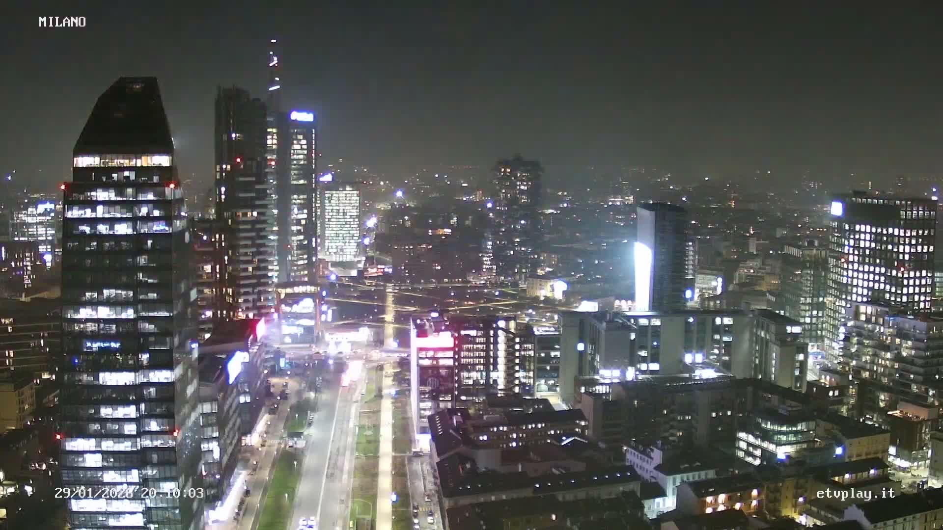 Milano City, Milan Skyline Live Cam - Lombardy, Italy