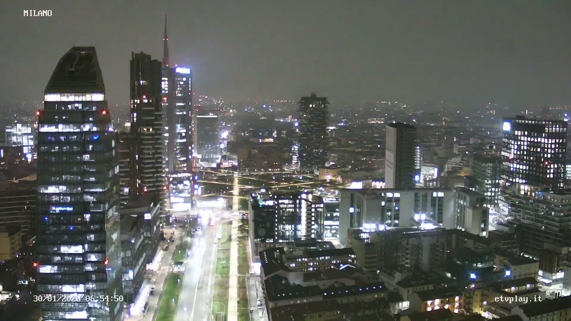 Milano City, Milan Skyline Live Cam - Lombardy, Italy